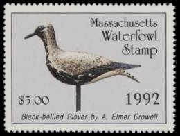 Scan of 1992 Massachusetts Duck Stamp