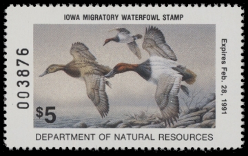 Picture of 1990 Iowa Duck Stamp