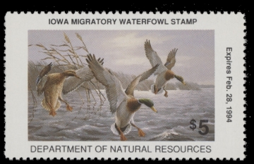 Picture of 1993 Iowa Duck Stamp