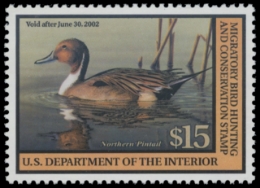 Scan of RW68 2001 Duck Stamp. MNH