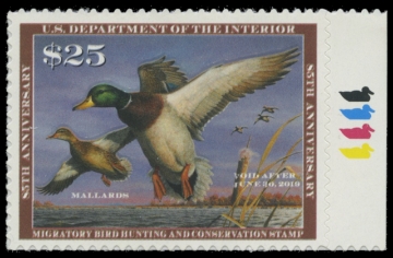 Scan of RW85 2018 Duck Stamp 