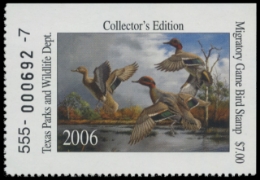 Scan of 2006 Texas Duck Stamp