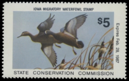 Scan of 1986 Iowa Duck Stamp
