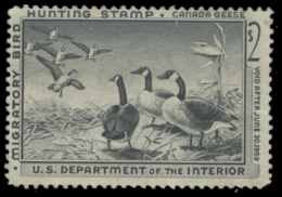 Scan of RW25 1958 Duck Stamp 
