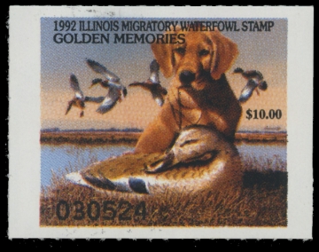 Scan of 1992 Illinois Duck Stamp