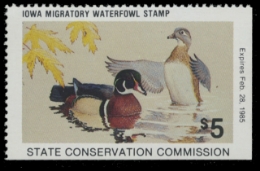 Scan of 1984 Iowa Duck Stamp