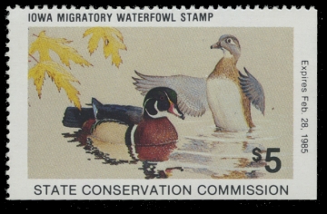 Scan of 1984 Iowa Duck Stamp