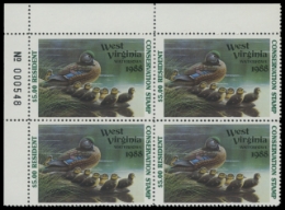 Scan of 1987 West Virginia Duck Stamp - First of State
