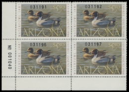Scan of 1987 Arizona Duck Stamps - First of State