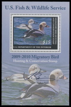 Scan of RW76B 2009 Duck Stamp 