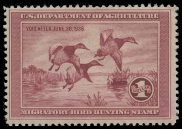 Scan of RW2 1935 Duck Stamp 