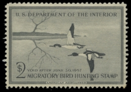 Scan of RW23 1956 Duck Stamp 