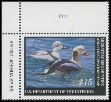 Scan of RW76 2009 Duck Stamp 