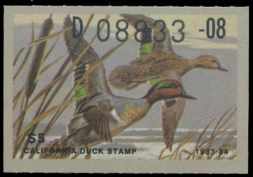 Scan of 1983 California Duck Stamp