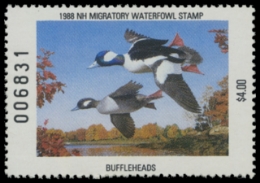 Scan of 1988 New Hampshire Duck Stamp