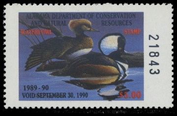 Scan of 1989 Alabama Duck Stamp