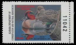 Scan of 1993 Alabama Duck Stamp