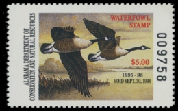 Scan of 1995 Alabama Duck Stamp
