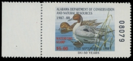 Scan of 1987 Alabama Duck Stamp
