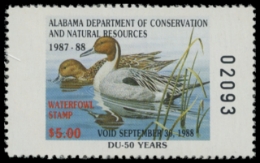 Scan of 1987 Alabama Duck Stamp