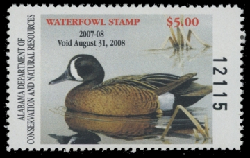 Scan of 2007 Alabama Duck Stamp