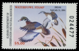 Scan of 2003 Alabama Duck Stamp