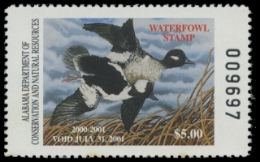 Scan of 2000 Alabama Duck Stamp