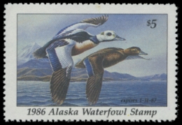 Scan of 1986 Alaska Duck Stamp