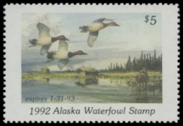 Scan of 1992 Alaska Duck Stamp