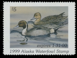 Scan of 1999 Alaska Duck Stamp