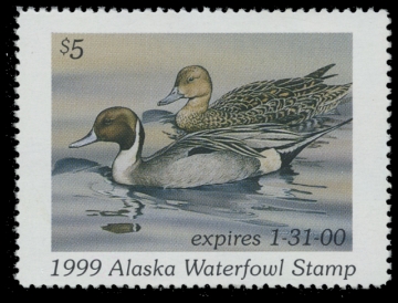 Scan of 1999 Alaska Duck Stamp