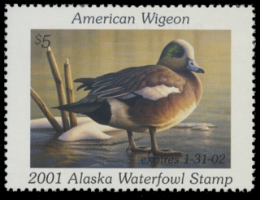 Scan of 2001 Alaska Duck Stamp