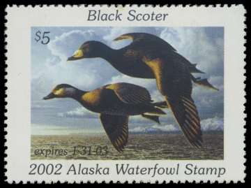 Scan of 2002 Alaska Duck Stamp