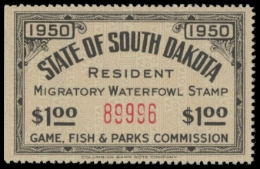Scan of 1950 South Dakota Duck Stamp