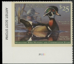 Scan of RW86 2019 Duck Stamp 