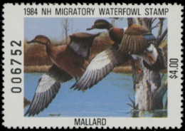 Scan of 1984 New Hampshire Duck Stamp