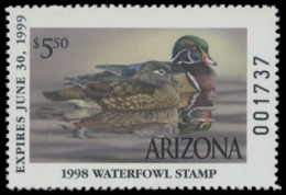 Scan of 1998 Arizona Duck Stamp