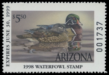 Scan of 1998 Arizona Duck Stamp