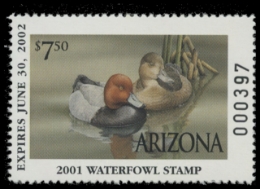 Scan of 2001 Arizona Duck Stamp