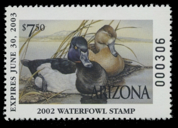 Scan of 2002 Arizona Duck Stamp