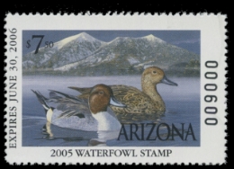 Scan of 2005 Arizona Duck Stamp