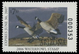 Scan of 2006 Arizona Duck Stamp