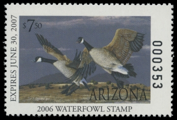 Scan of 2006 Arizona Duck Stamp