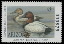 Scan of 2008 Arizona Duck Stamp