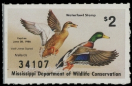 Scan of 1985 Mississippi Duck Stamp