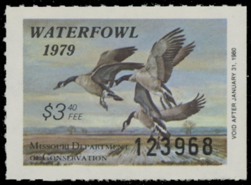 Scan of 1979 Missouri Duck Stamp - First of State