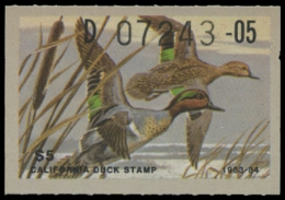 Scan of 1983 California Duck Stamp