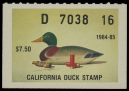 Scan of 1984 California Duck Stamp
