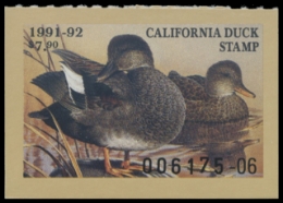 Scan of 1991 California Duck Stamp