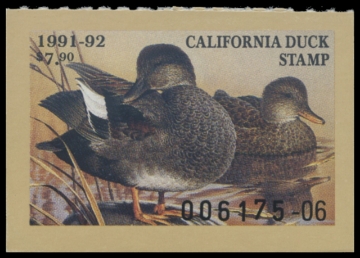 Scan of 1991 California Duck Stamp
